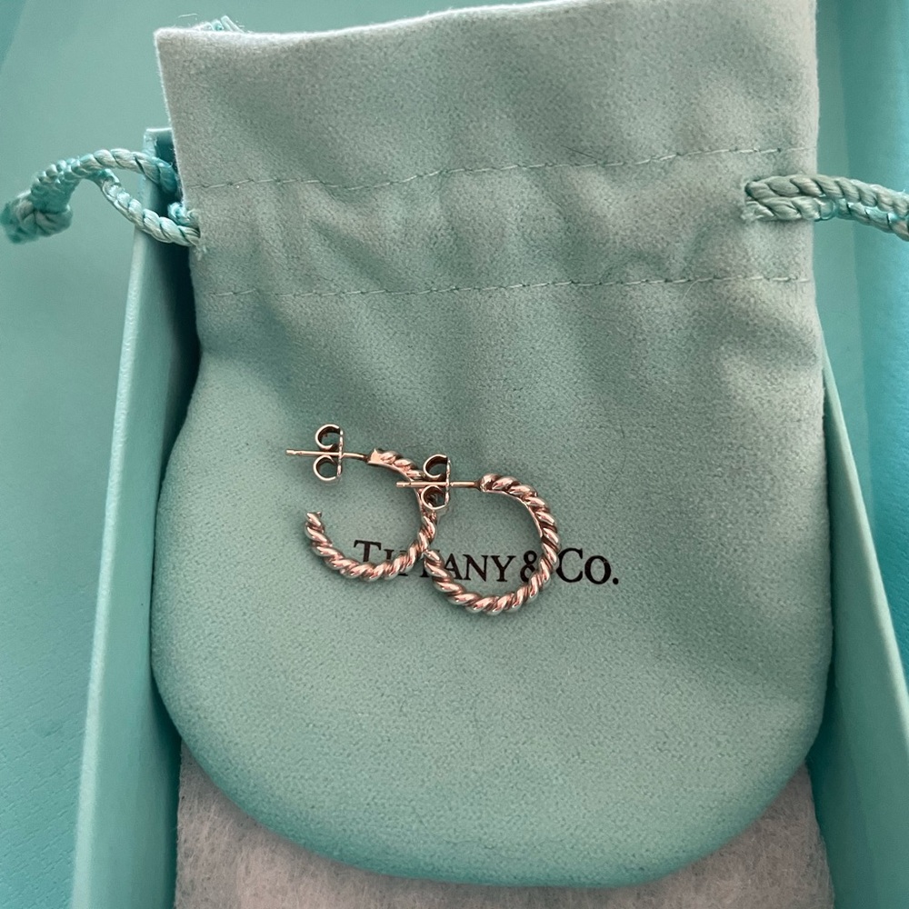 Tiffany &‎ Co. Silver Hoop Earrings